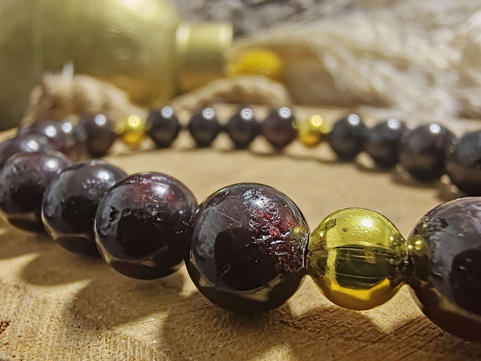 Miniature : Bracelet en Grenat rouge almandin