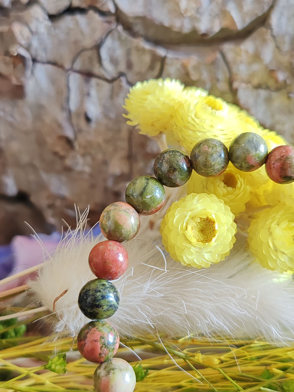 Miniature : Bracelet en Unakite