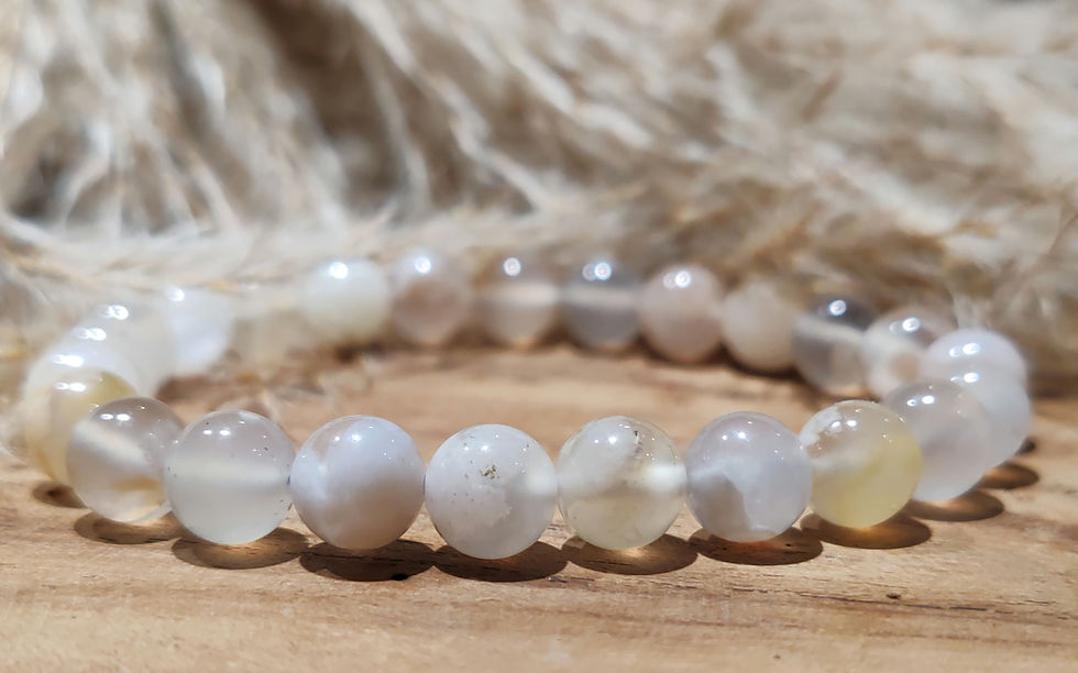 Bracelet en Agate fleur de cerisier