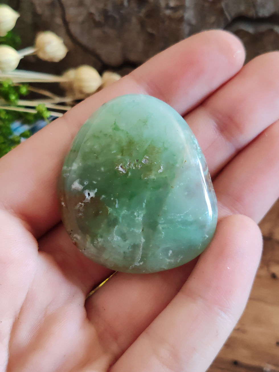 Miniature : Galet en Chrysoprase