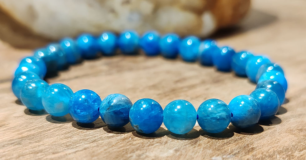 Miniature : Bracelet en Apatite bleue