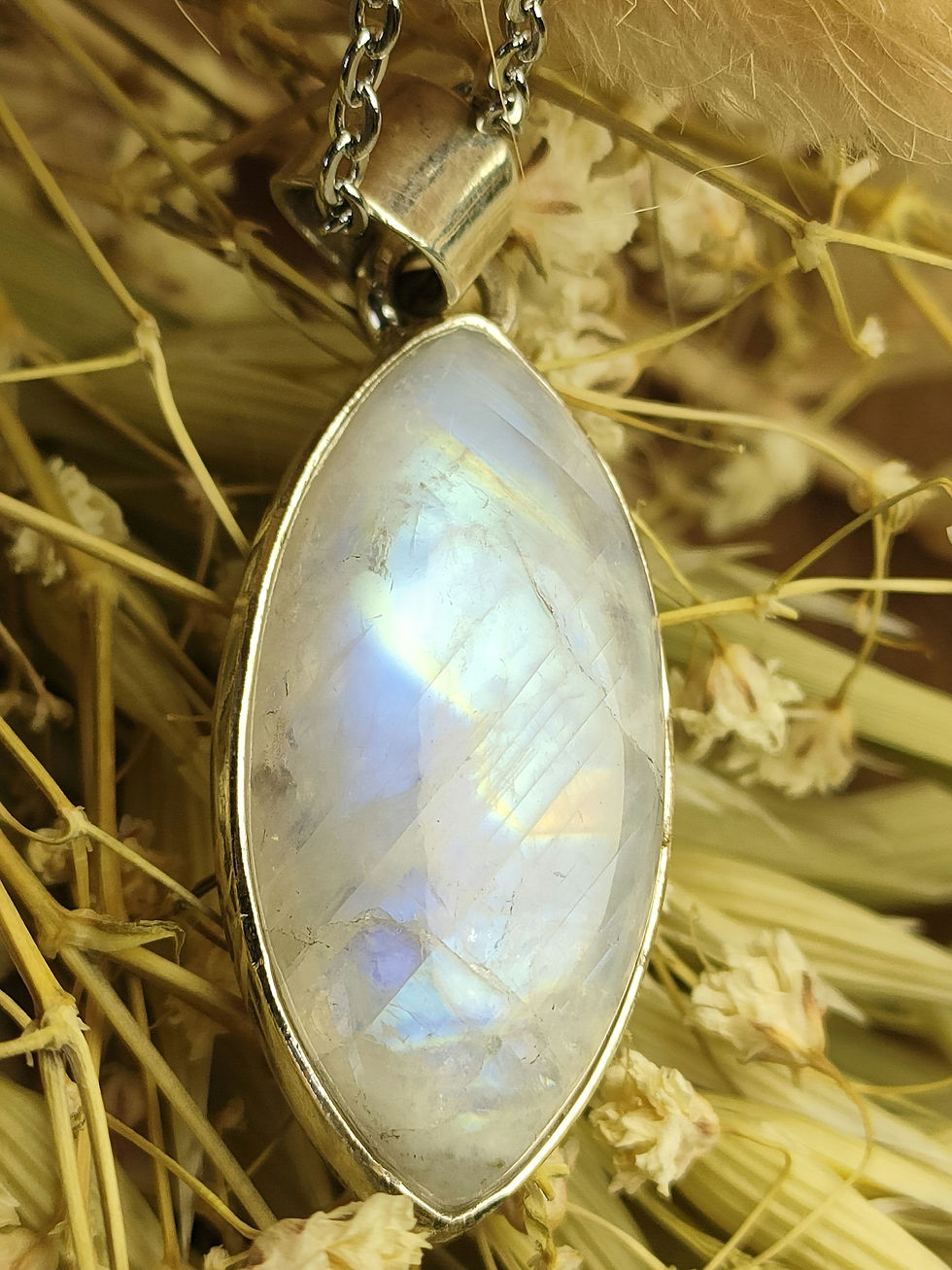 Miniature : Pendentif en Péristérite - Qualité AA