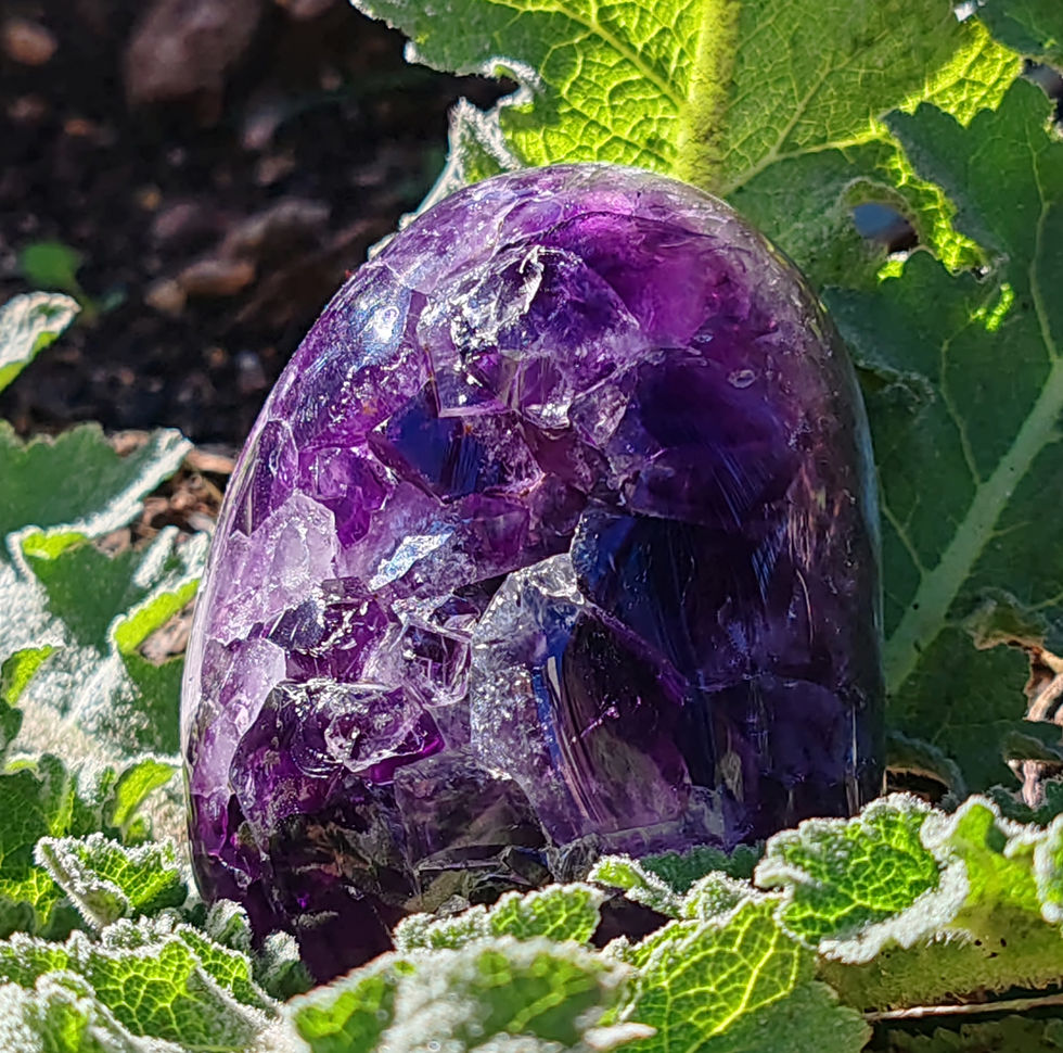 Géode en Améthyste bords polis