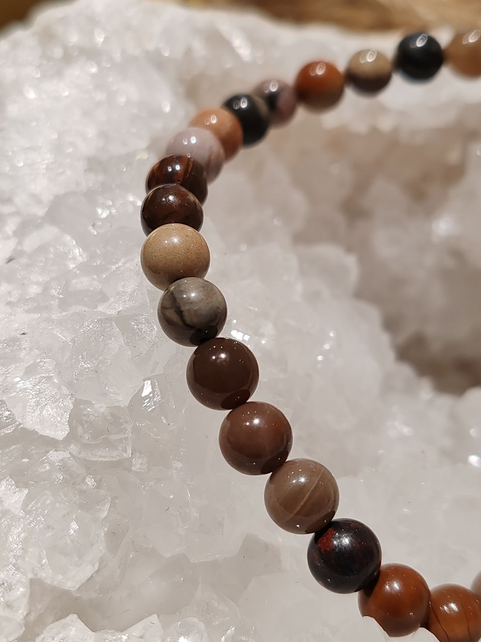 Miniature : Bracelet en bois fossile