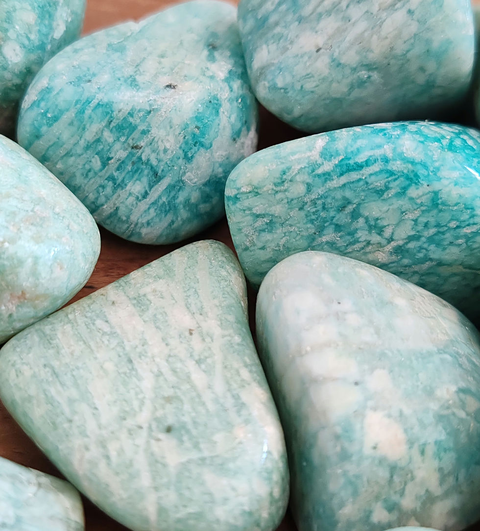 Miniature : pierre roulée en amazonite