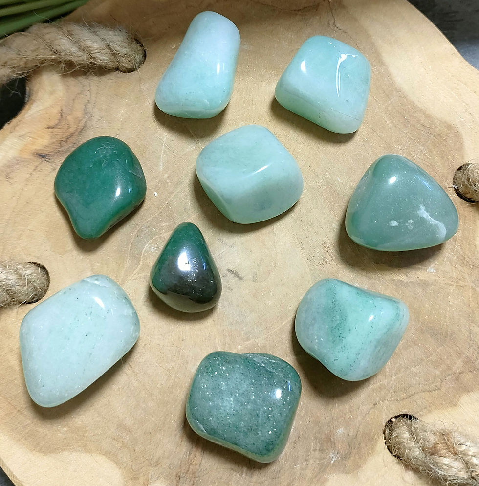 Miniature : Pierre roulée en Aventurine verte 