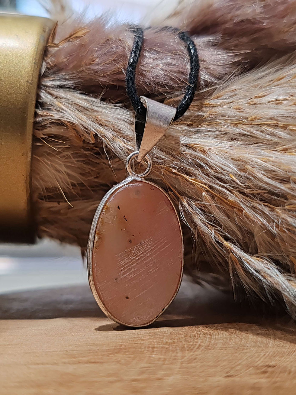Miniature : Pendentif en Opale rose