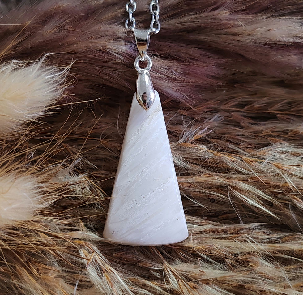 Miniature : pendentif en scolécite