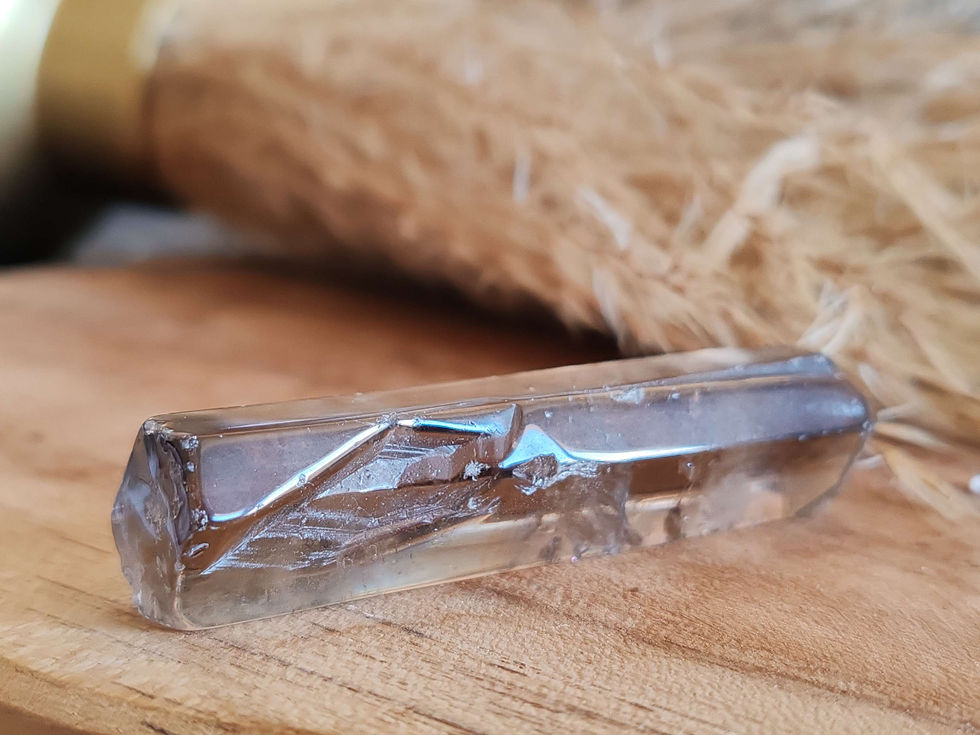 Miniature : pointe en quartz fumé