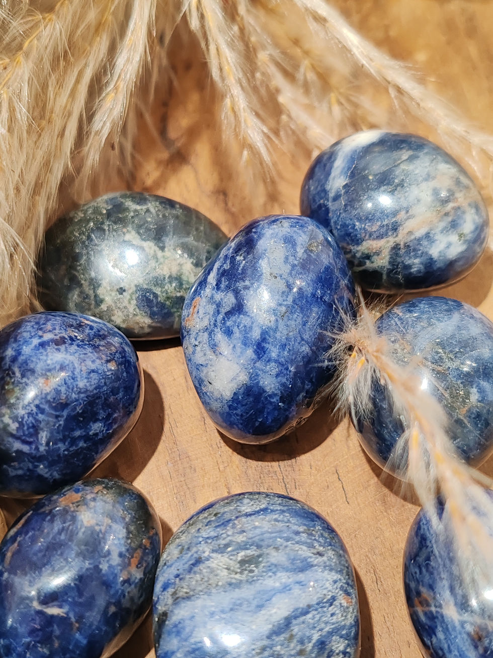 Miniature : Pierre roulée en Sodalite