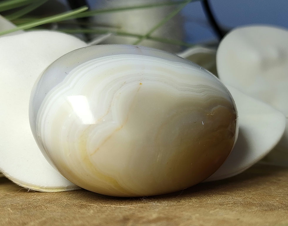 Miniature : Galet en Agate grise