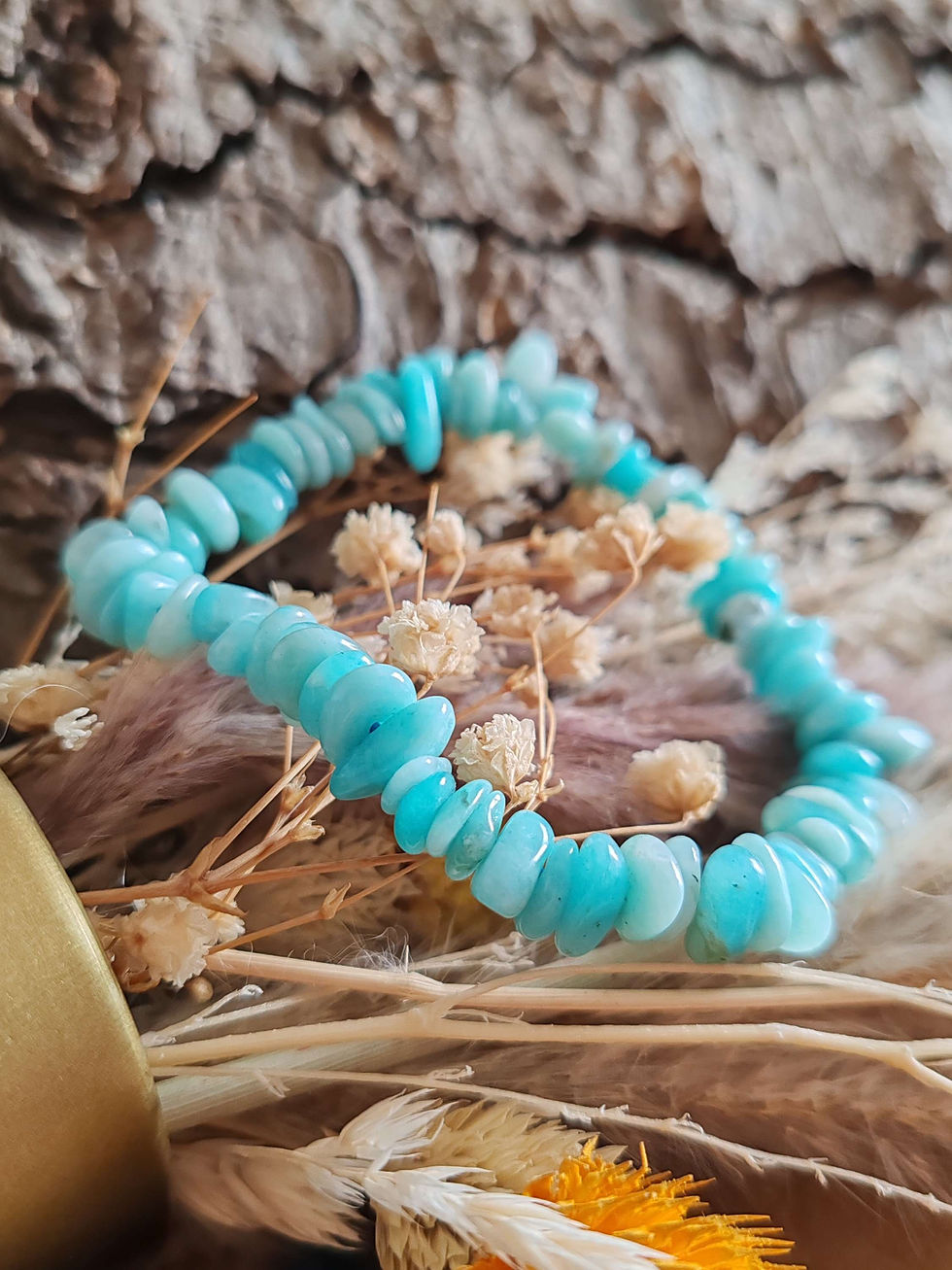 Miniature : Bracelet chips en Amazonite