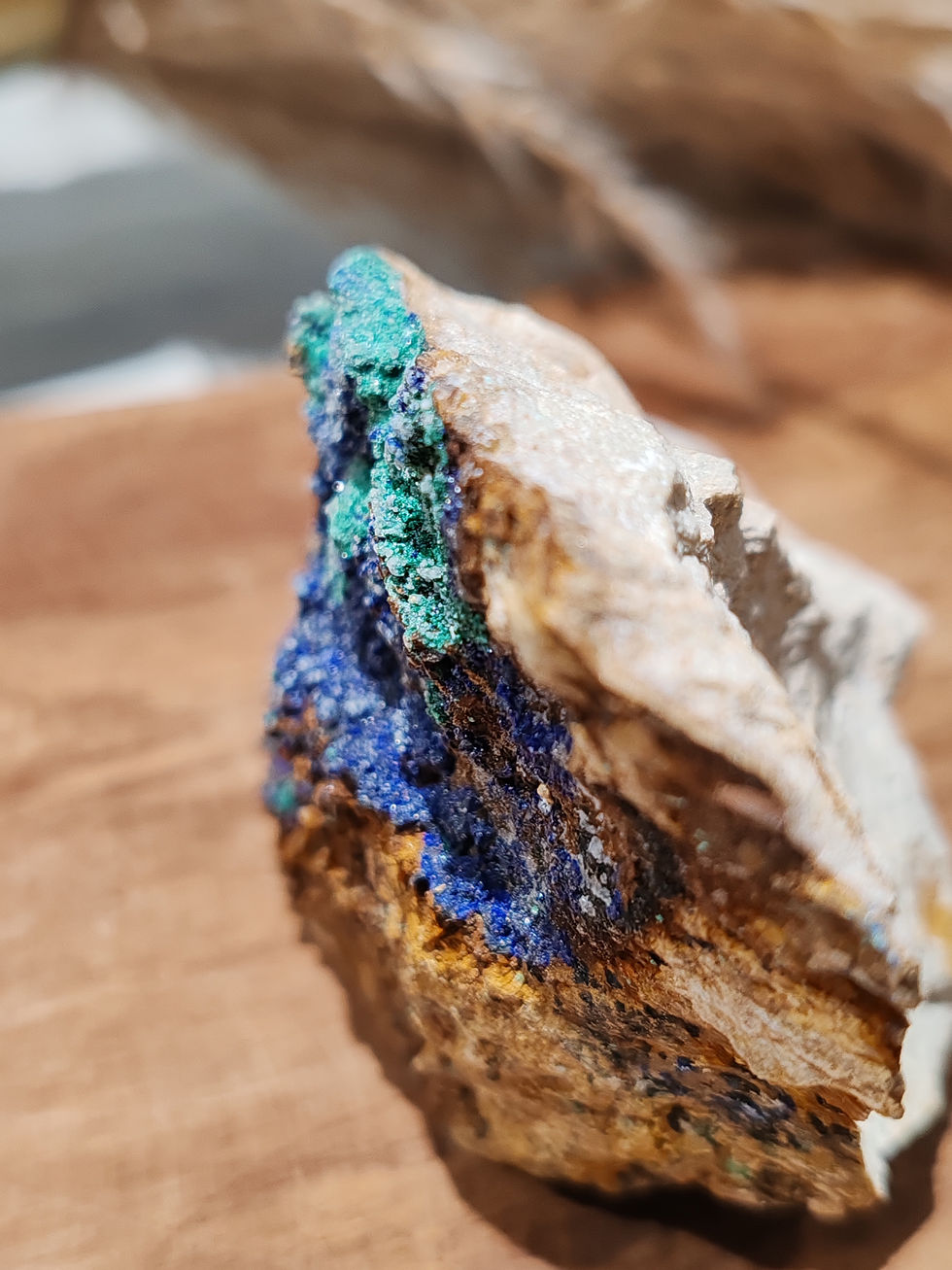 Miniature : Azurite malachite brute