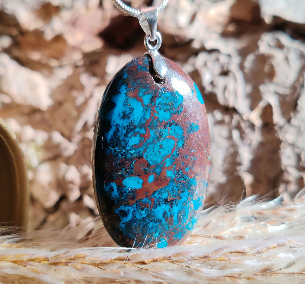 pendentif en chrysocolle