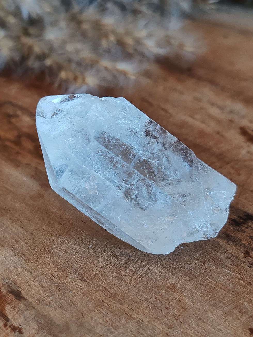 Miniature : pointe brut de cristal de roche
