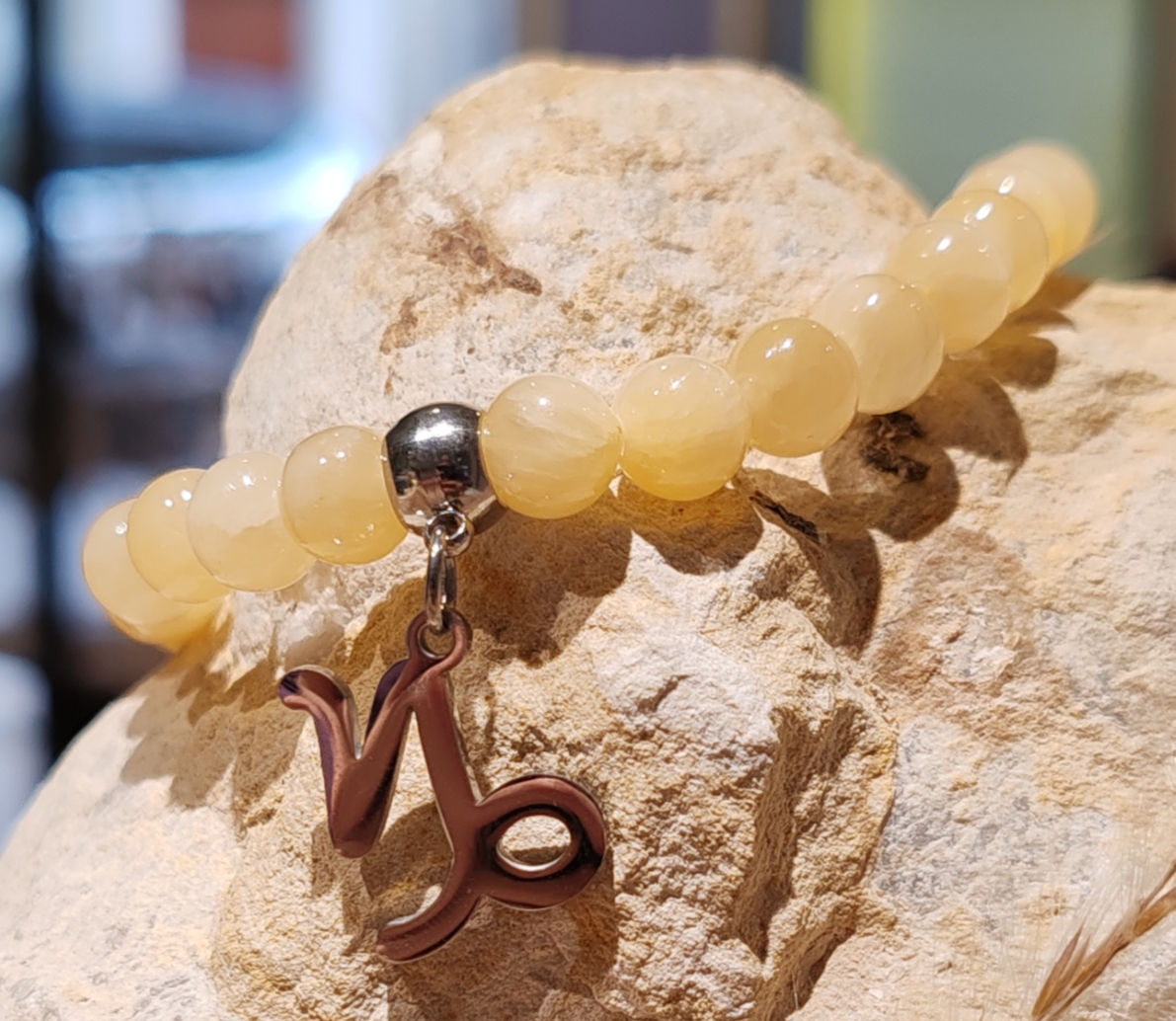 Bracelet en Calcite jaune sous le signe du Capricorne