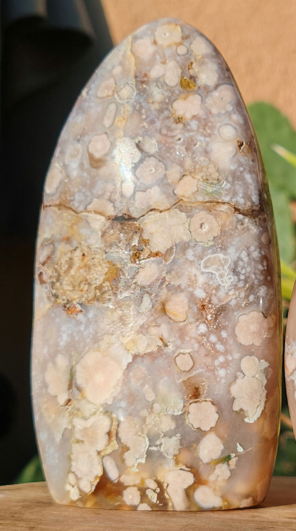 Miniature : Forme libre en agate fleur de cerisier