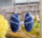 Boucles d'oreilles en Sodalite