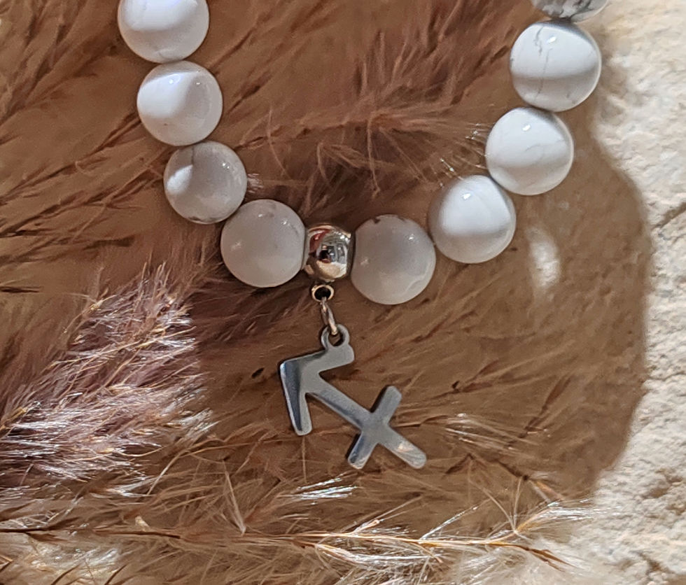 Miniature : Bracelet en Howlite sous le signe du Sagittaire