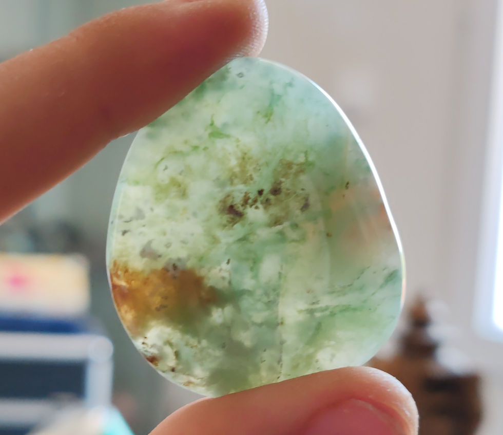 Miniature : Galet en Chrysoprase