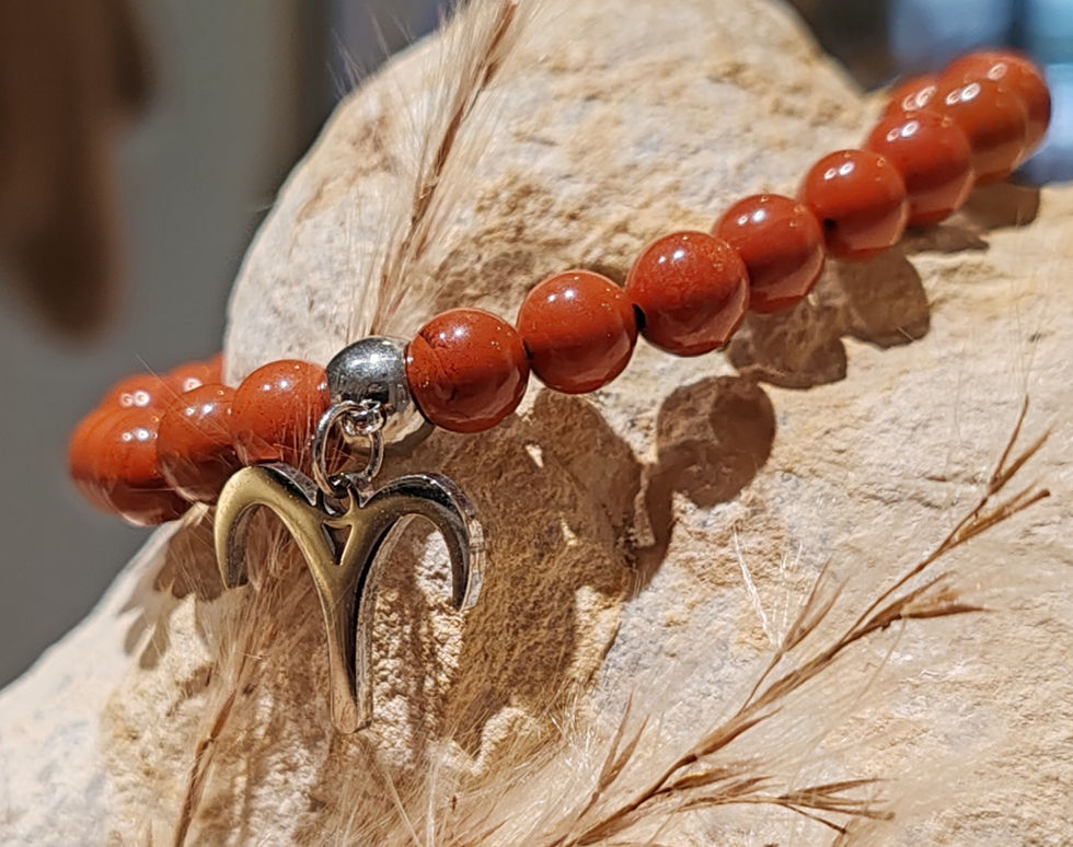 Bracelet en Jaspe rouge sous le signe du Bélier
