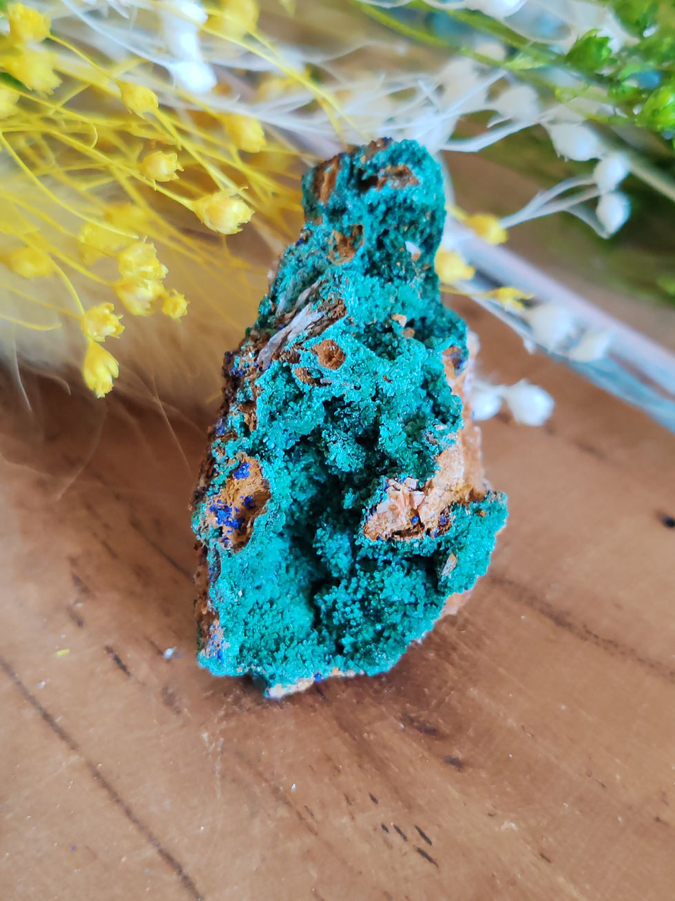Miniature : Azurite malachite brute