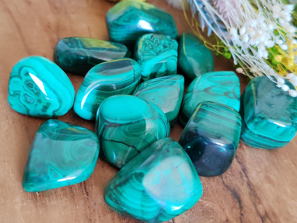 Miniature : Pierre roulée en Malachite