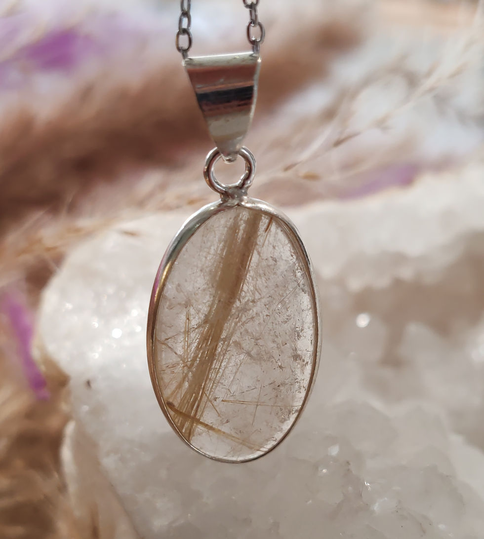 Miniature : Pendentif en Quartz Rutile