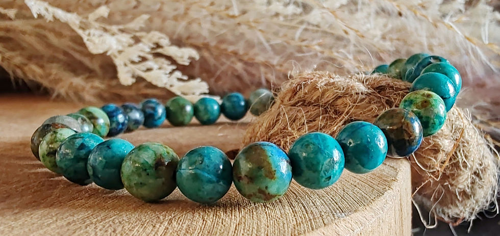 Miniature : Bracelet en Chrysocolle Shattuckite