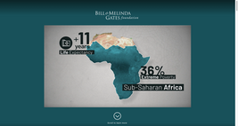 Website created for Gates Foundation on TIME