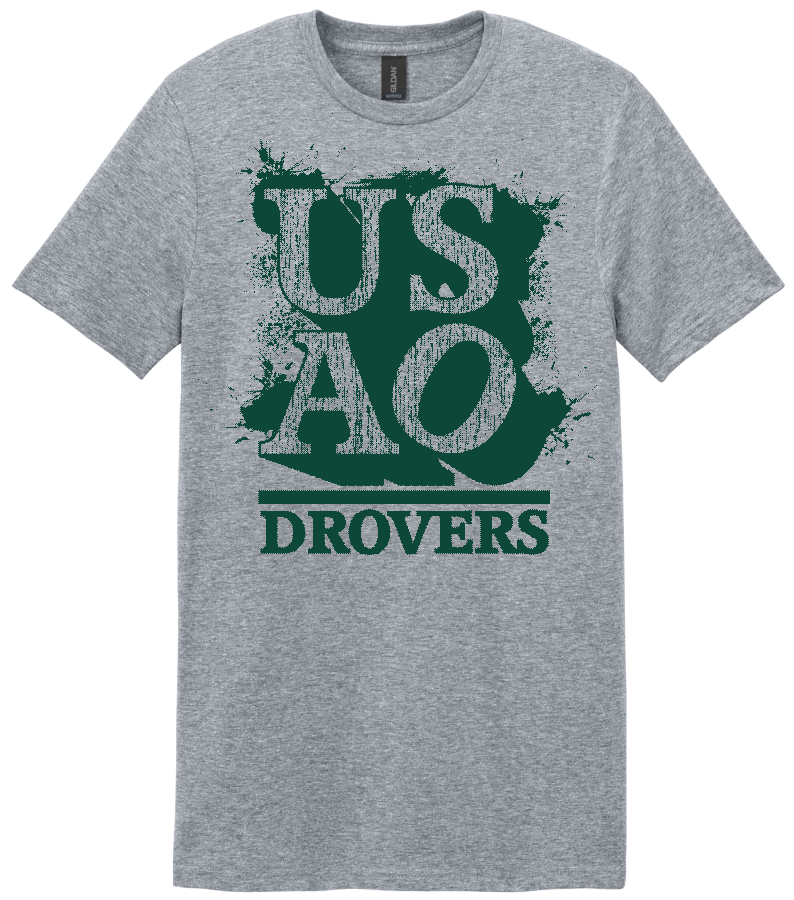 SILVER DRIFIT TEE W/SPLATTER USAO