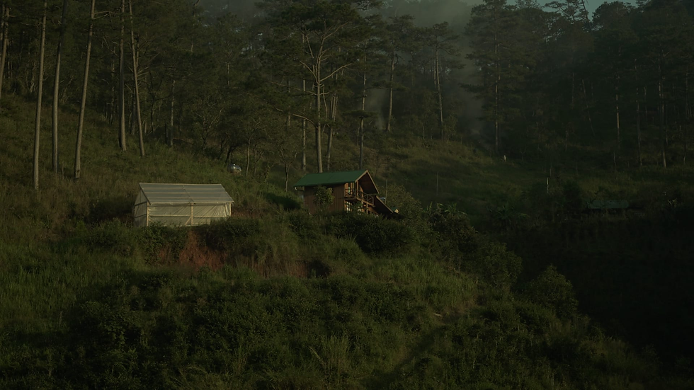The wooden Cabin at Wolf Hill