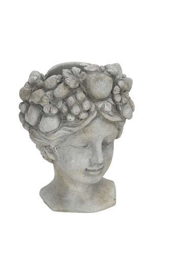 Kopf x.Bepflanzen für Wand,14x11xH18,5, Beton,Blumentopf,Blumenschalen 