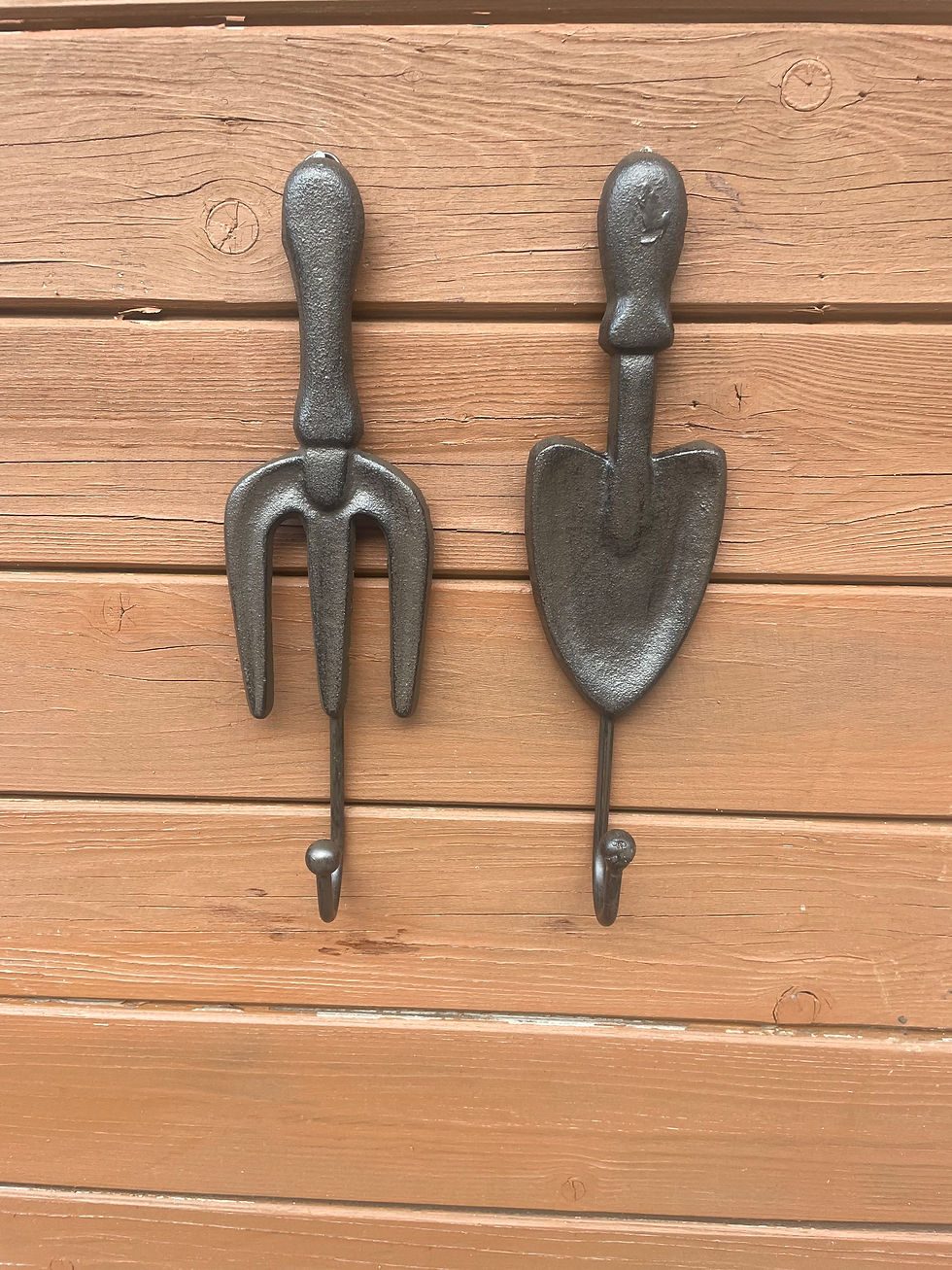 Miniaturbild: Wandhaken, 7x5xH26, Gusseisen, Preis pro 2-er Set, Gartendekoration 