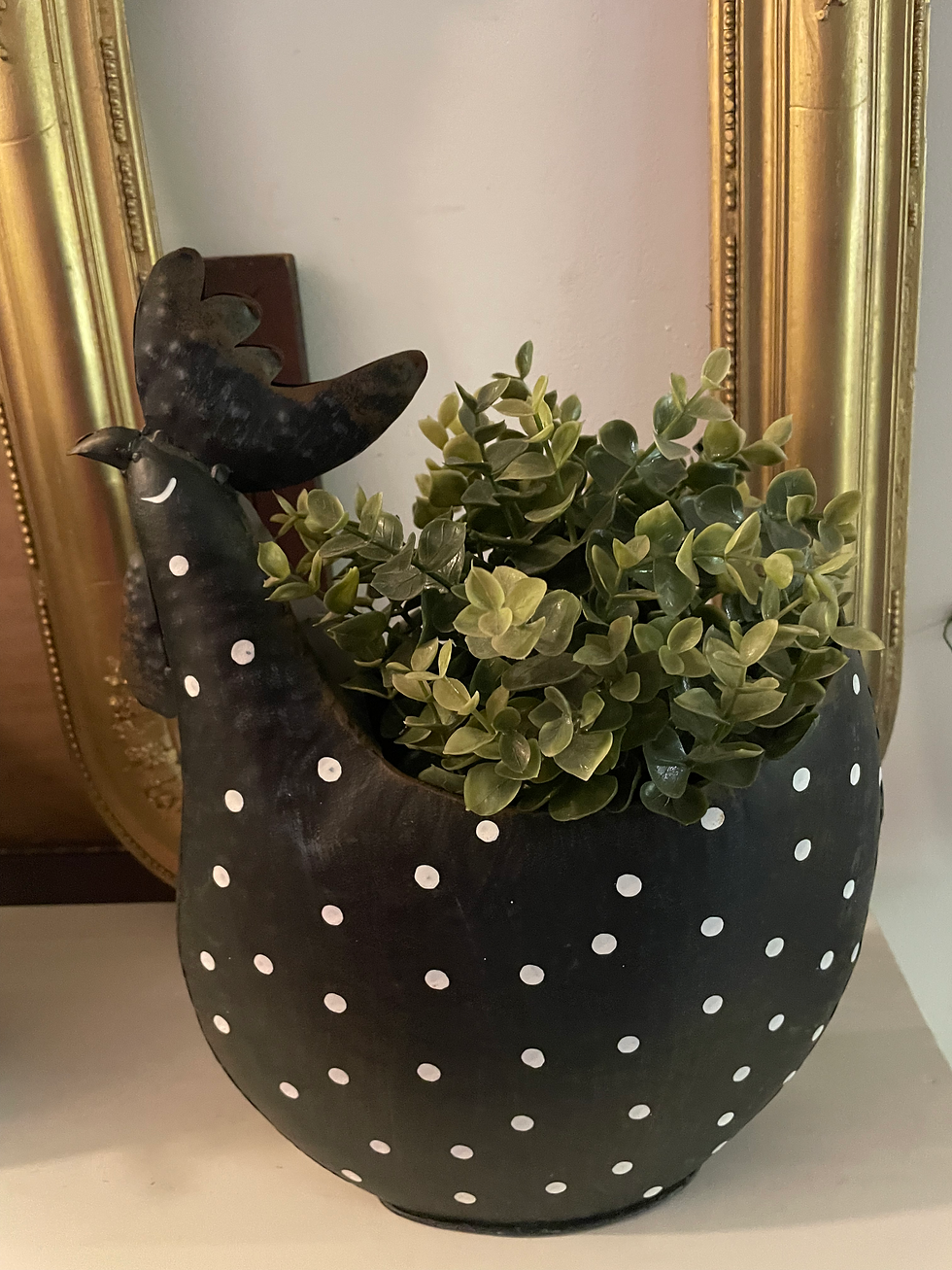 Miniaturbild:  Hahn zum Bepflanzen, Eisen, 30x15xH38 cm,Blumenschale, Blumentopf ,Kübel,Garten