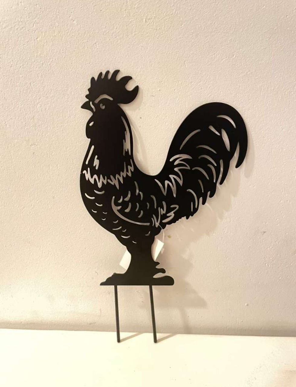 Miniaturbild: Hahn zum  St. , Schwarz , Eisen, 15xH20 + 7 Stäbe , Oster , Gartendeko, G