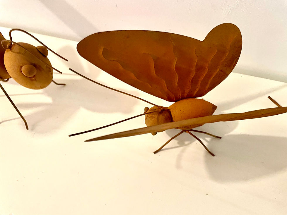 Miniaturbild: Heuschrecke,Schmetterling,Libelle,26x22xH14/23x20xH12/28x24xH20,Preis pro Stück