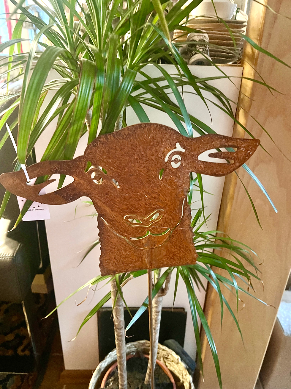 Miniaturbild: Schaf am Stab,Rostig,Metall,31,5 x H23,5 +60 cm, Gartenfiguren ,Gartenstecker 