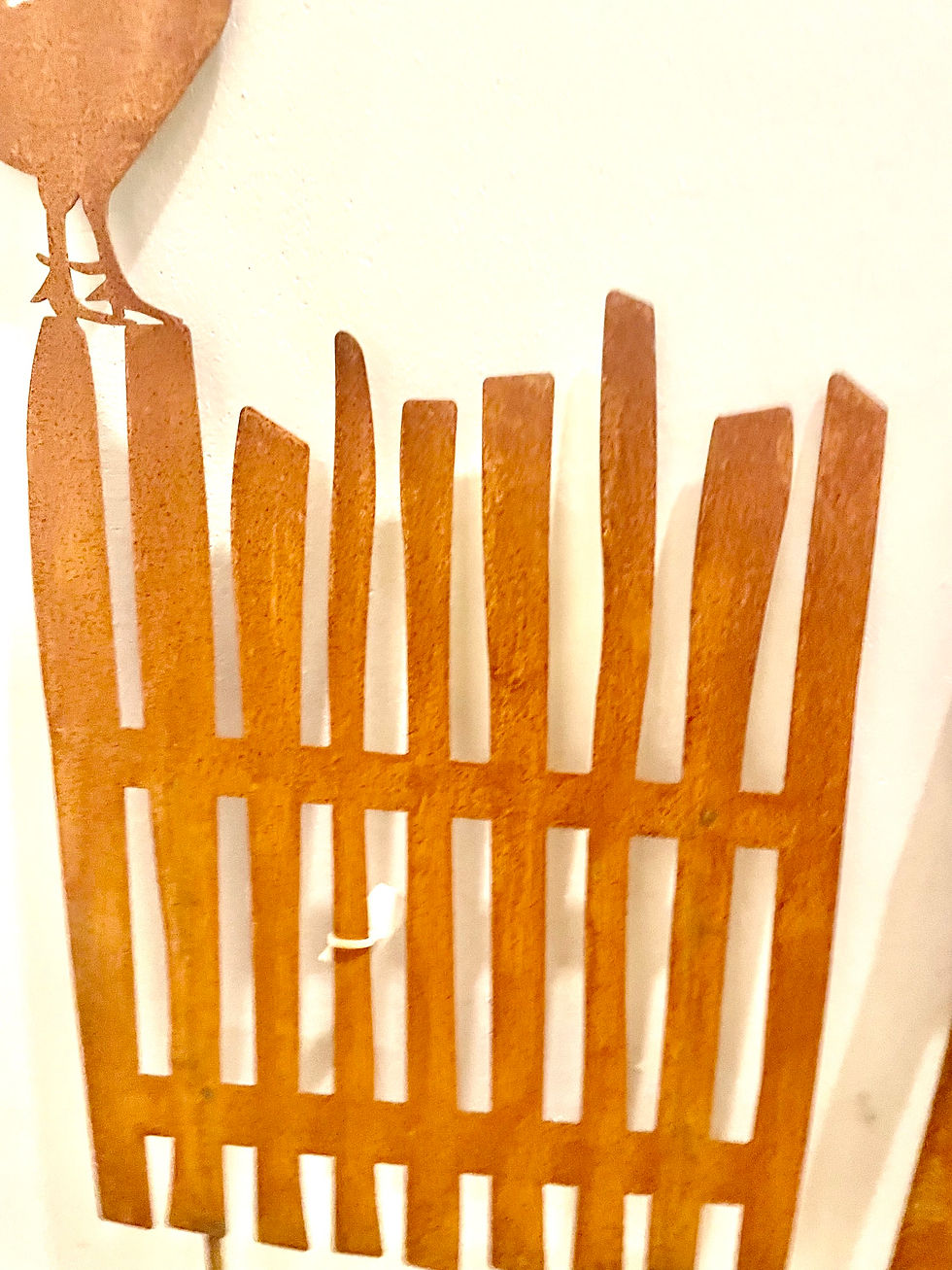 Miniaturbild:  Zaun zum Stecken,Rost,25xH46+19,Stäbe , Preis pro Stück, Gartendeko,Gartendekor