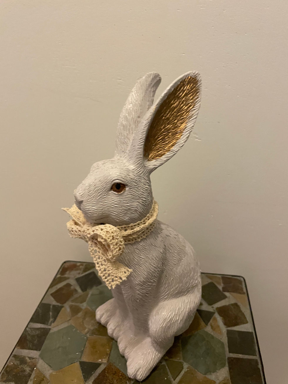 Miniaturbild: Hase,14x9xH27cm, Polyresin, Osterdekoration , Osterhasen , Dekoration 