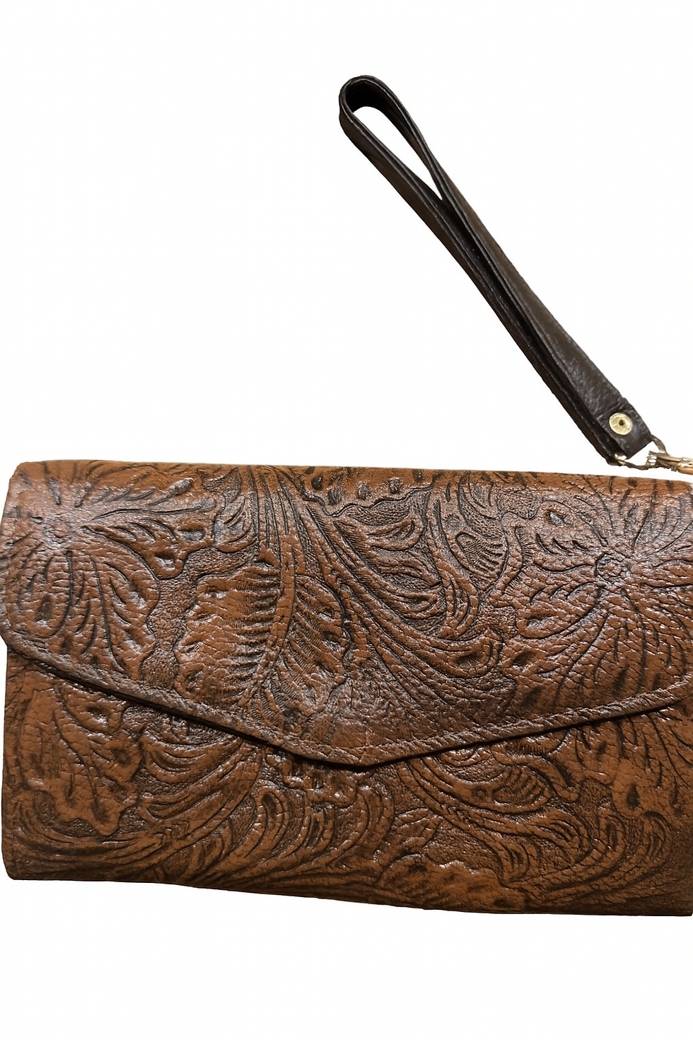 Miniatura: Embossed Leather Convertible Clutch - Rodeo Bloom