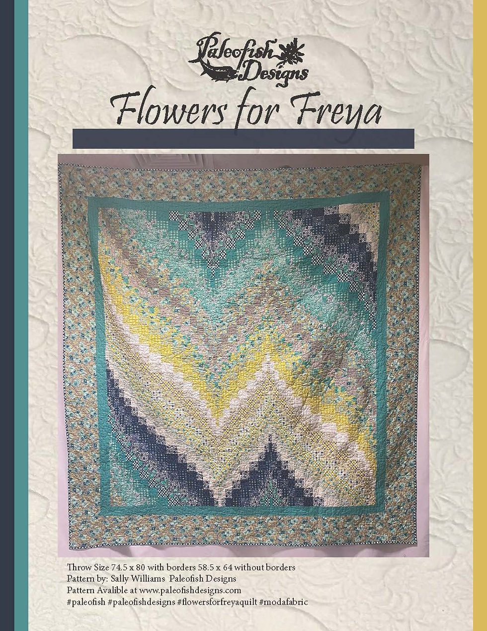 Flowers for Freya Quilt Pattern Paleofish Designs