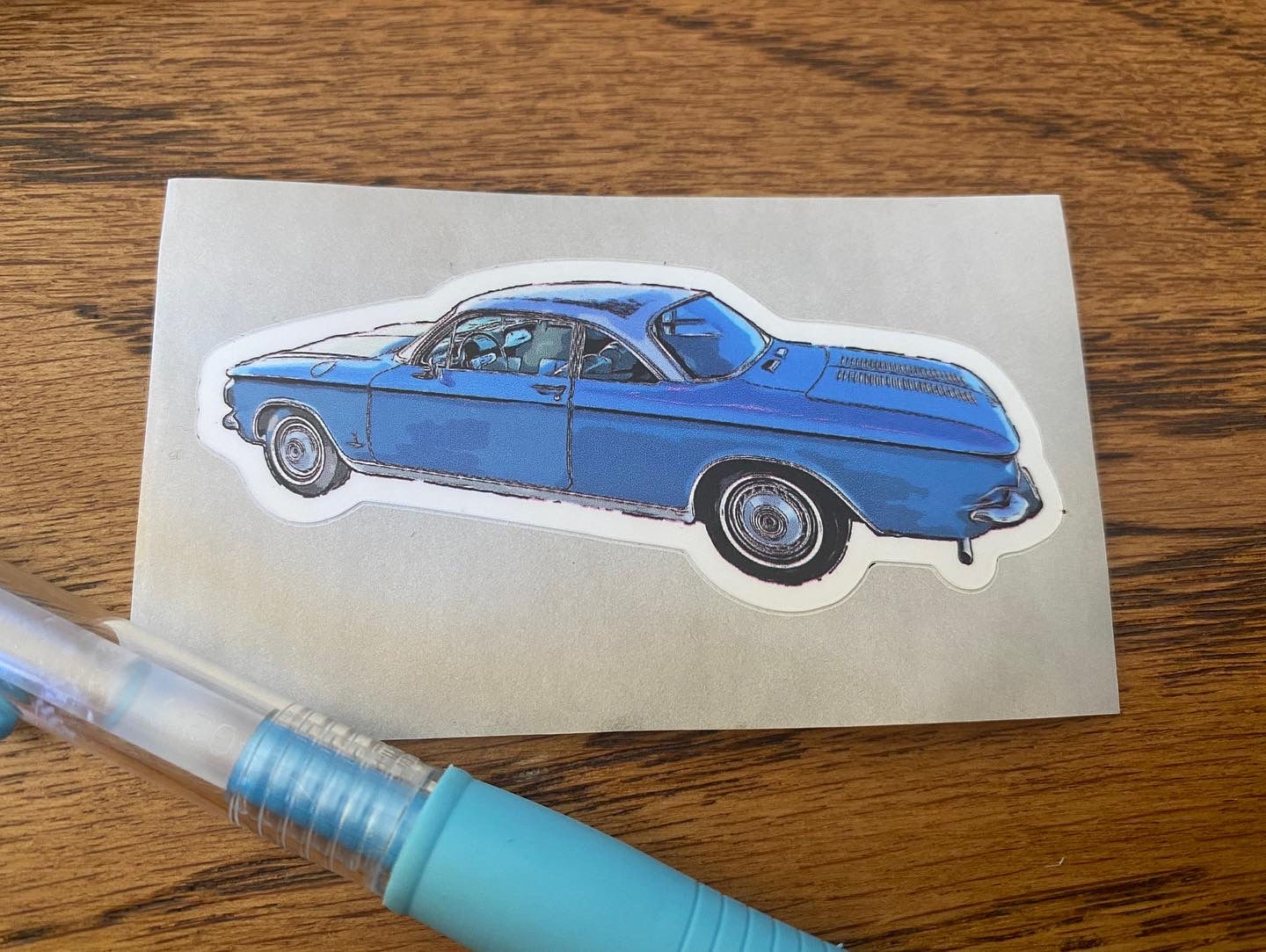 Early Model Corvair Vinyl Sticker