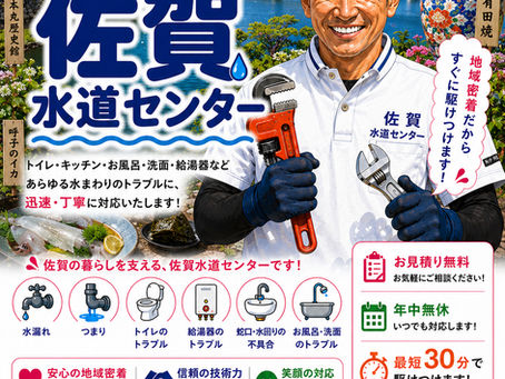 佐賀県全域対応❗️水漏れ・つまりは