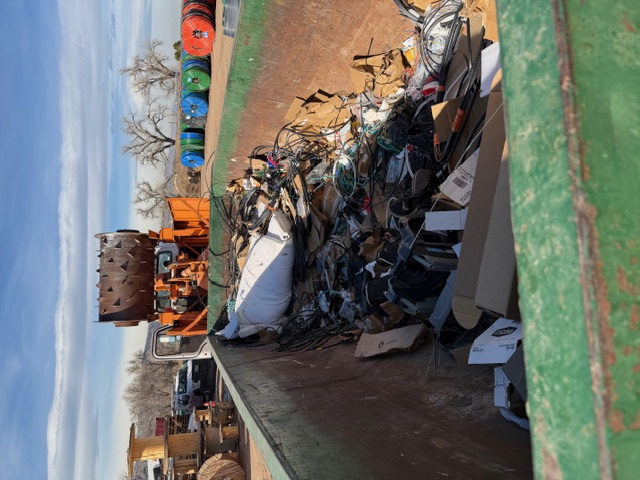 After — dumpster compacted