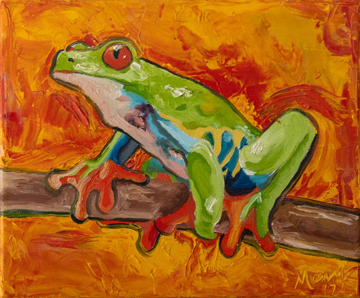 Handpainted Tree Frog