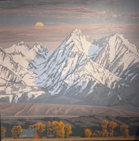 andrew bolam painting of mountains
