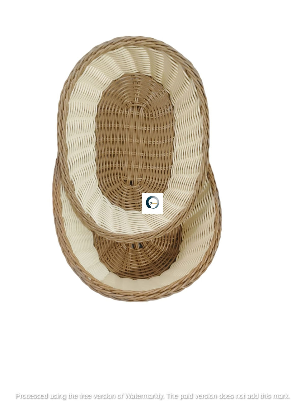 Thumbnail: Adaamya® - Oval Shape - Handwoven Round Wire Basket