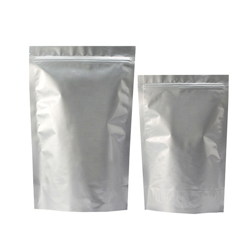 Thumbnail: Adaamya® - Silver (Front & Back) Food grade Storage Standup Standee Pouches