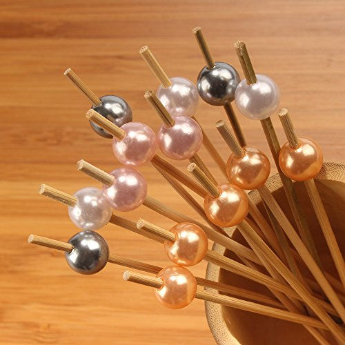 Thumbnail: Adaamya® - Cocktail Picks Cocktail Sticks, Toothpicks Fruit Garnish Sticks